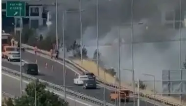 Anadolu Otoyolu'nda Yangın Paniği: Sigara İzmariti Kendini Belli Etti