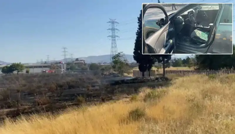İzmir'deki Otluk Alan Yangını, AVM Otoparkını Tehdit Ediyor