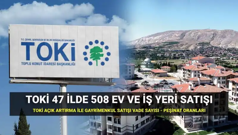 TOKİ 508 Konut ve İş Yeri Satışları: Merakla Beklenen Açık Artırmalar Başlıyor