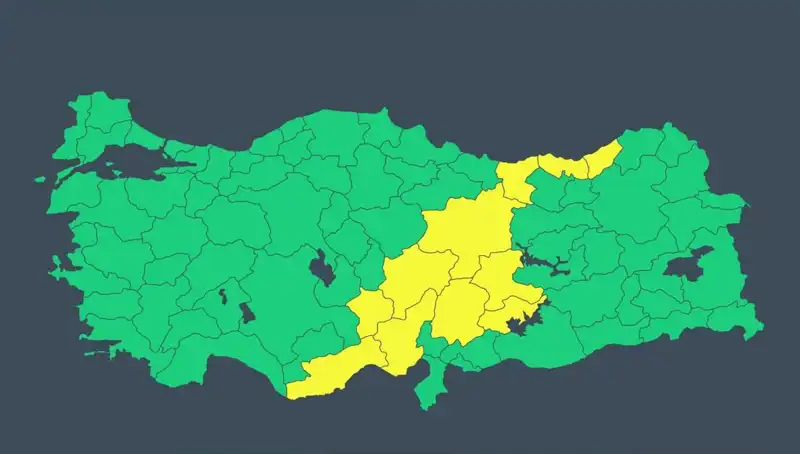 Türkiye'nin 11 İlinde Sağanak ve Fırtına Alarmı!