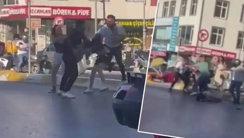 Esenyurt'ta Motosikletli İki Kadının Yaşadığı Korkunç Dayak Olayı